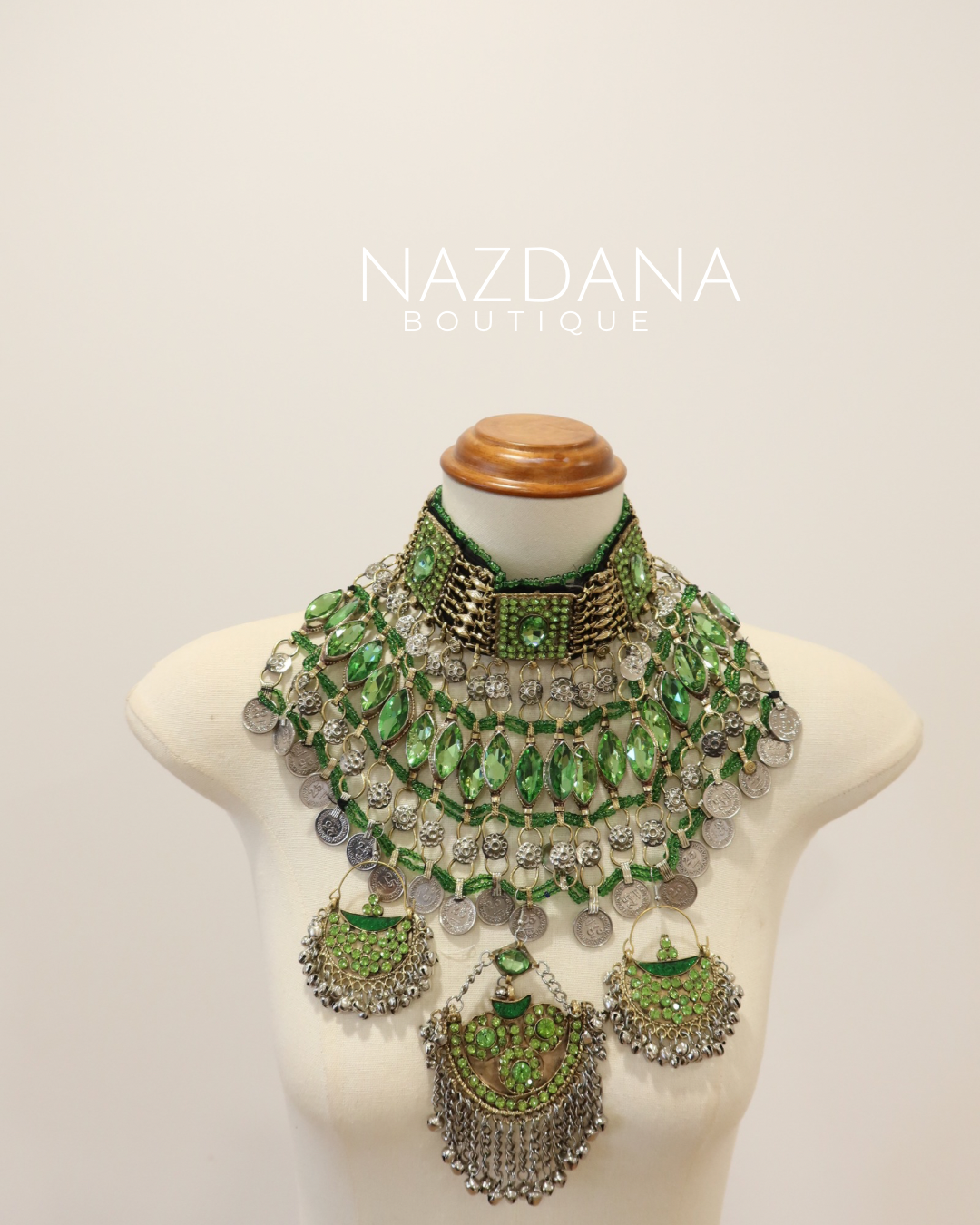 AFGHAN JEWELLERY SET- GREEN