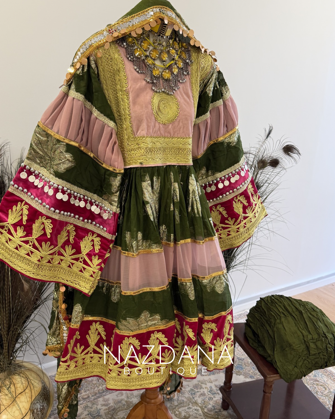 BAROSHA DRESS - GREEN