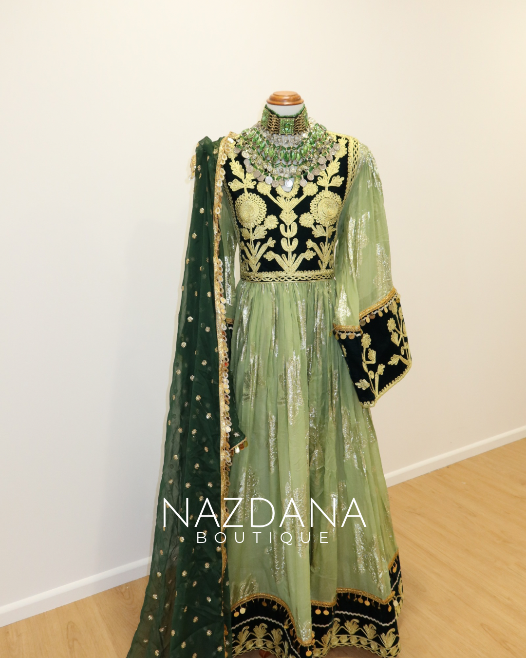 Eid Luxe- The Chirma Edit: Light Green
