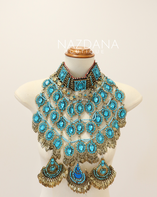 AFGHAN JEWELLERY SET- FIROZA