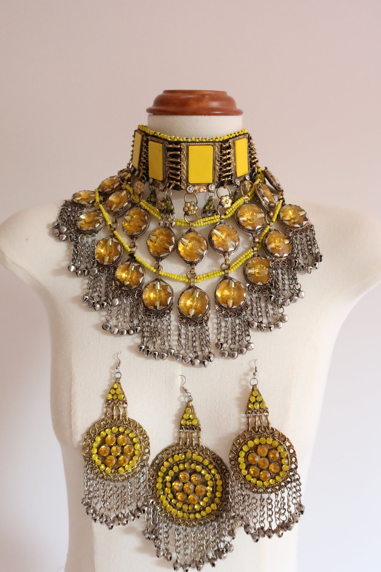 AFGHAN BRIDAL JEWELLERY SET- YELLOW
