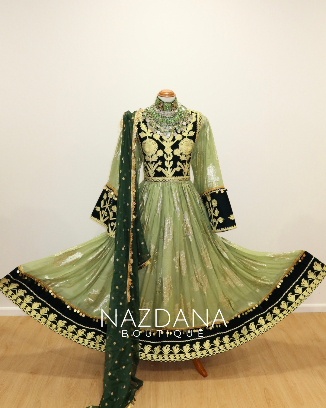 Eid Luxe- The Chirma Edit: Light Green
