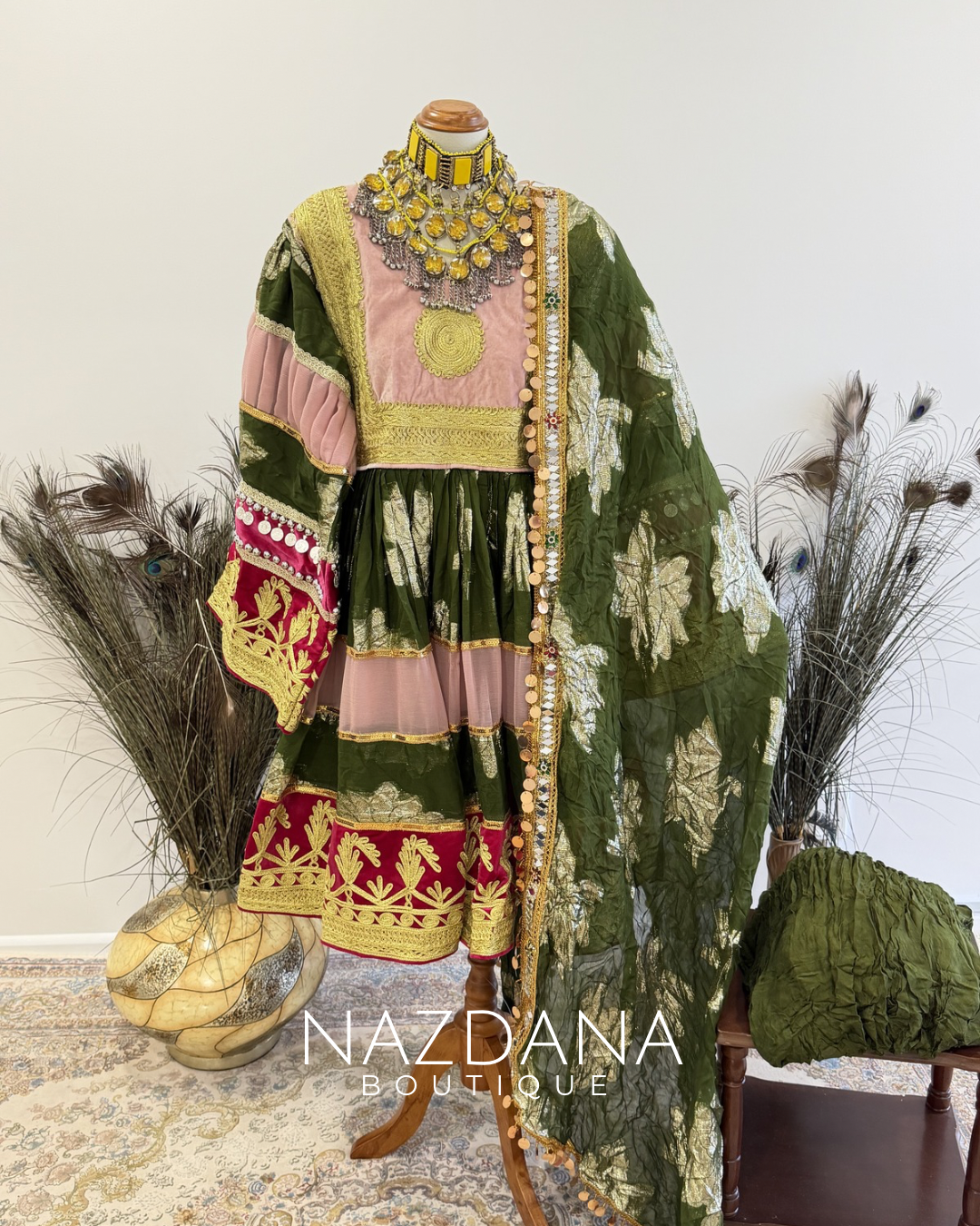 BAROSHA DRESS - GREEN